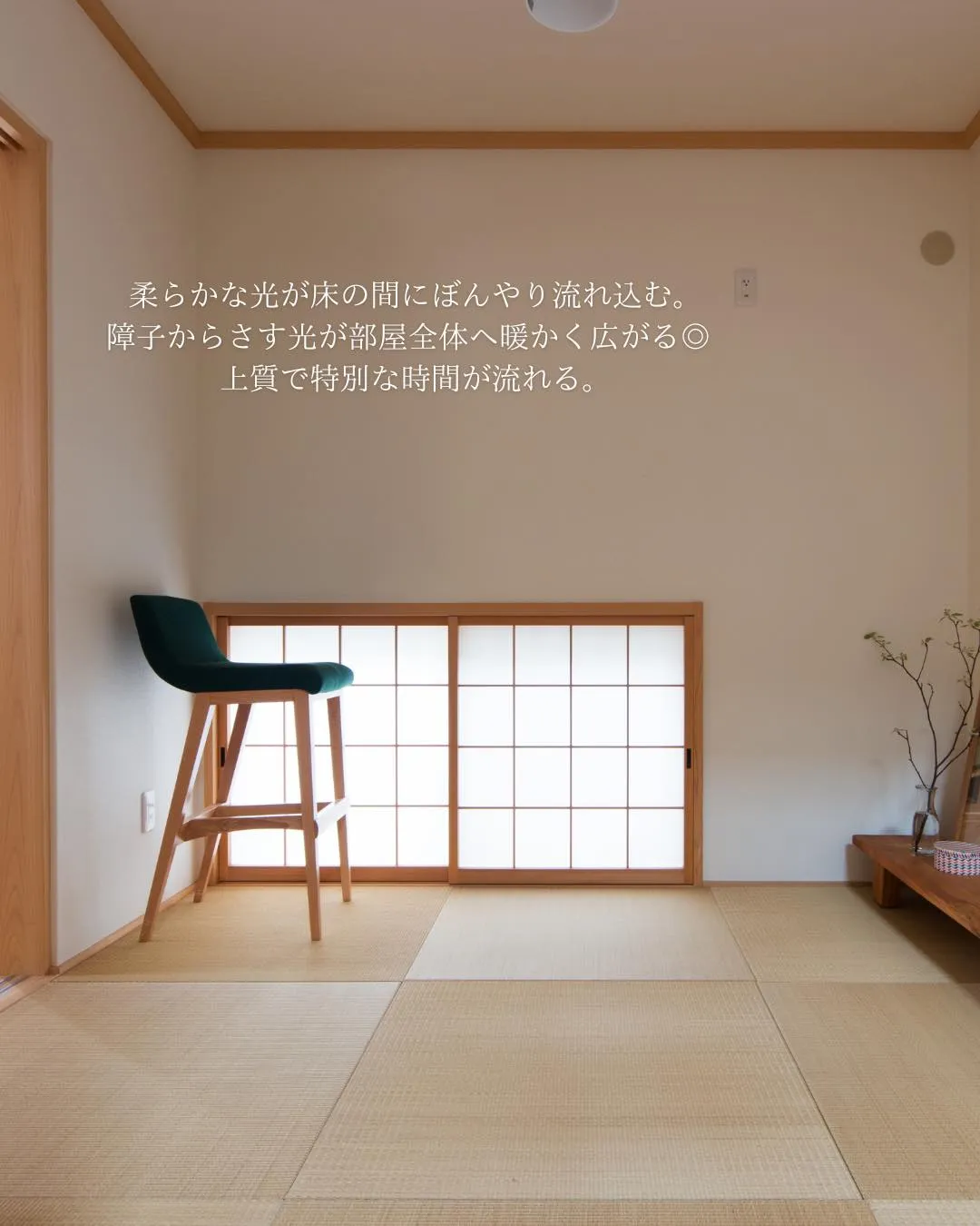 【柔らかく光を取り込む 地窓】